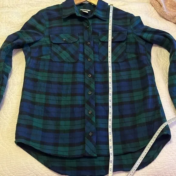 Duluth Trading Co Heavyweight Flannel Plaid Button Down Shirt Cabincore Medium - Picture 5 of 8